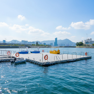 Pontón flotante de alta flotabilidad edificio Marina Pc Hdpe barco plataforma Venta barata Mini cápsula casa muelle flotante - Product Image 2
