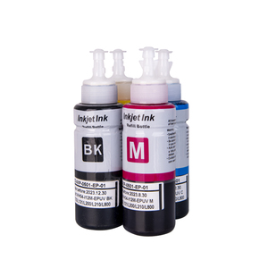 笔芯染料墨水 6 种颜色/爱普生笔笔 T50/P50/A50R275/R390/R290/ r270/热升华胶印油墨散装 - Product Image 1