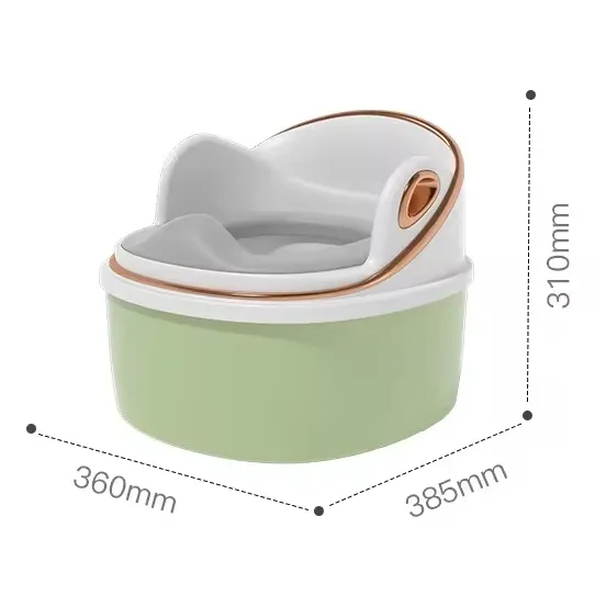 Cartoon Baby Toilet 2-In-1 High Backrest Spinal Protection Flip Cover Design With Detachable Children's Toilet Training