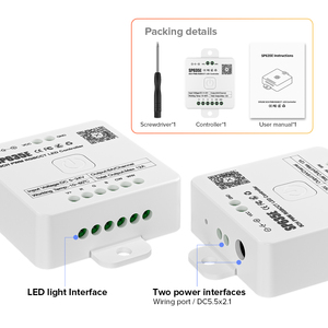 蓝牙音乐控制器用FCOB调光器CCT RGB RGBW RGBCCT脉宽调制图亚智能发光二极管条形灯 - Product Image 6