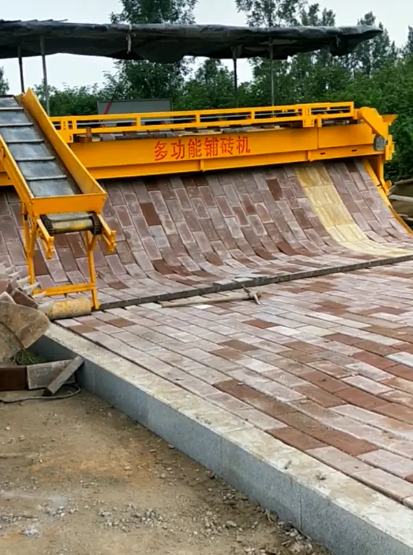 High Quality Sidewalk Brick Paver Electric Convenient Paver Machine With Sidewalk Use