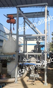 DZJX Big Bag Loader and Unloader Equipment Elevador de descarga Super Bag Estación de descarga para plástico - Product Image 6