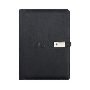 商务风格日记6环PU精装笔记本带移动电源和计算器 - Product Image 5