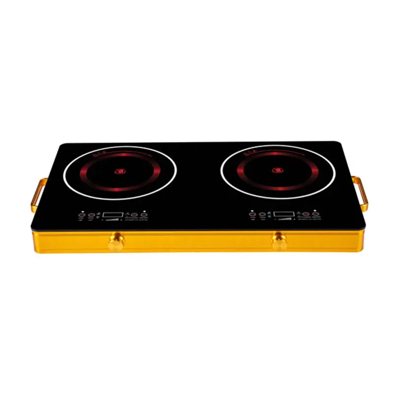 Y323-1 Multi Desk Drop-in Hot Plate Ih 2 Burner Electrical Ceramic Hob Smart Bbq Electric Infrared Double Induction Cooker