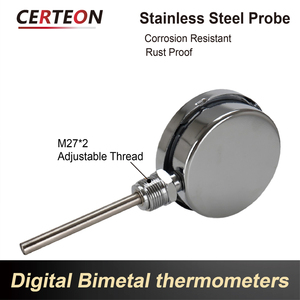 Đầu dò LCD inox chống nước cho quy trình phản ứng trục hướng tâm dùng pin nhiệt kế điện tử - Product Image 5