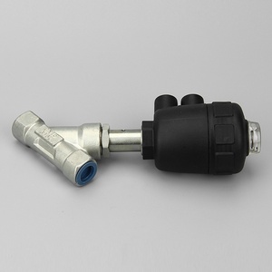 Gaz medya pnömatik boyutları 20 ve 40 için yüksek sıcaklık buhar kontrolü açılı vana 304 paslanmaz çelik DN25 PN16 - Product Image 3