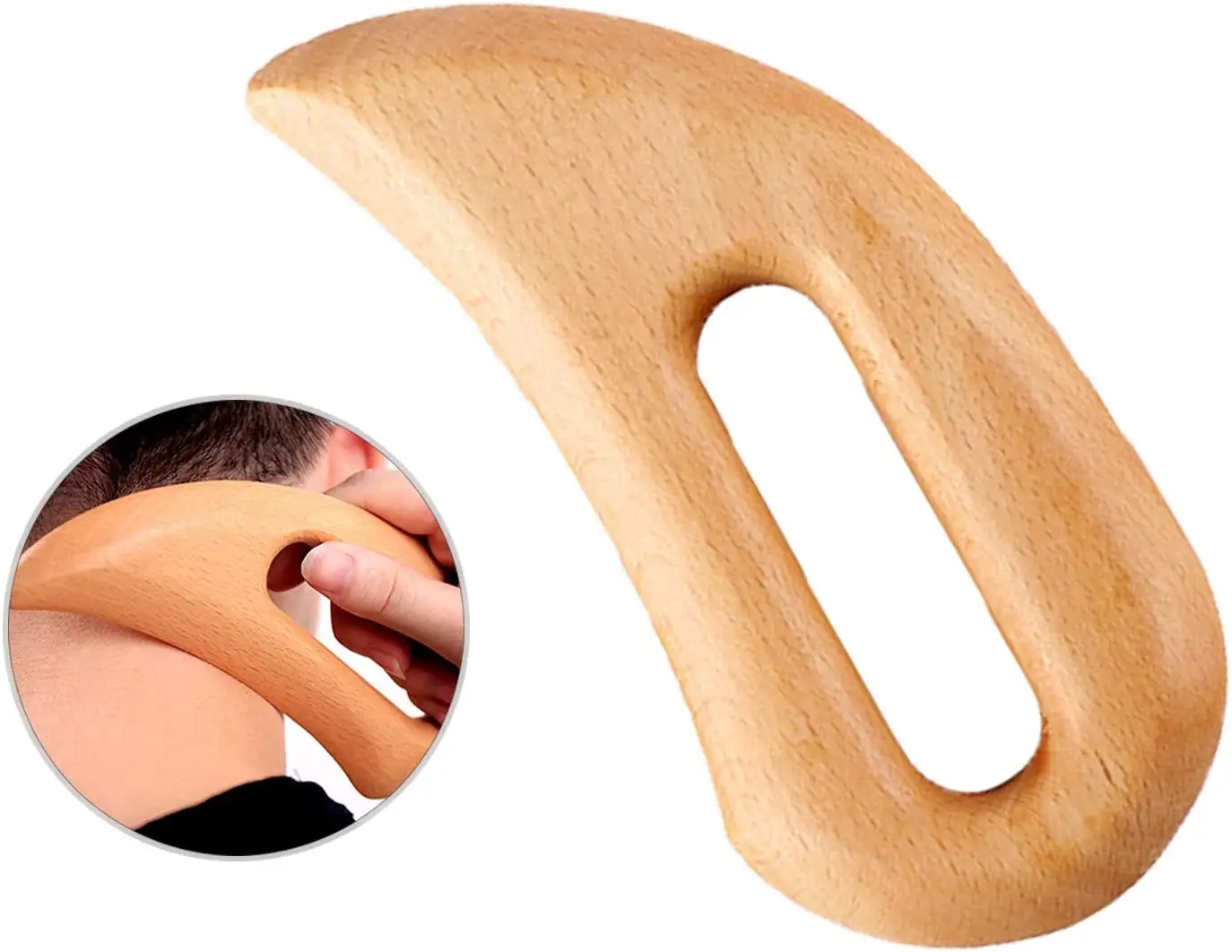 Holz massage werkzeug Handheld Gua Sha Scrap ing Paddle Board Körper massage gerät