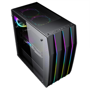 Shenguang 9 Mid-tower Desktop Host Chassis White Black MATX DIY <strong>Computer</strong> Game ATX Form Factor Office Business Host Shell Stocked - Product Image 2