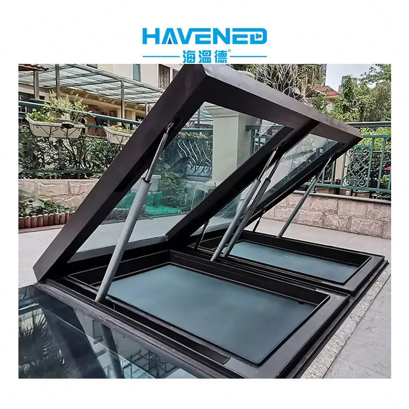 Fabrik preis Benutzer definiertes hängendes Fenster Elektrisches reflektieren des Glas Aluminium dach Oberlicht