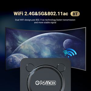 G96max W2 Android 11 akıllı TV kutusu S905w2 4G 64G 2.4G & 5G Google sesli medya oynatıcı Set üstü kutu - Product Image 6
