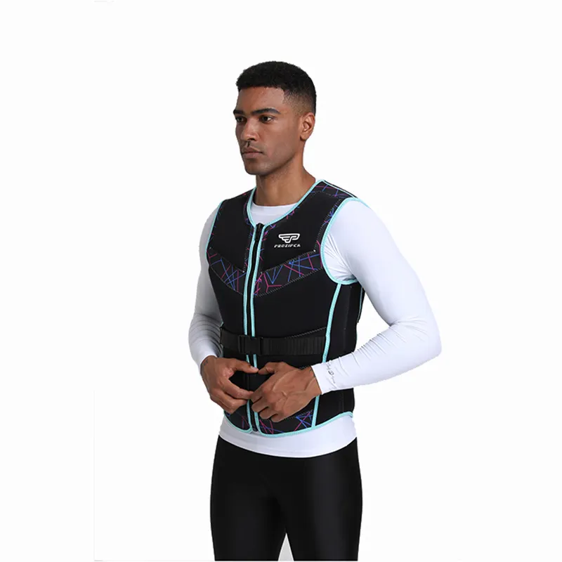 Gilet de sauvetage OEM personnalisé en gros gilet de sauvetage en néoprène plage extérieure pêche natation voile gilet de sauvetage prix approuvé équipement de sécurité gilet de sauvetage