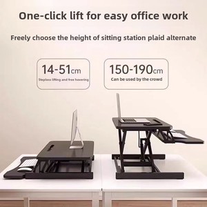 Soporte moderno para portátil de pie, escritorio plegable para ordenador de escritorio, mesa superior ajustable, estante elevado para ordenador portátil de escritorio - Product Image 4