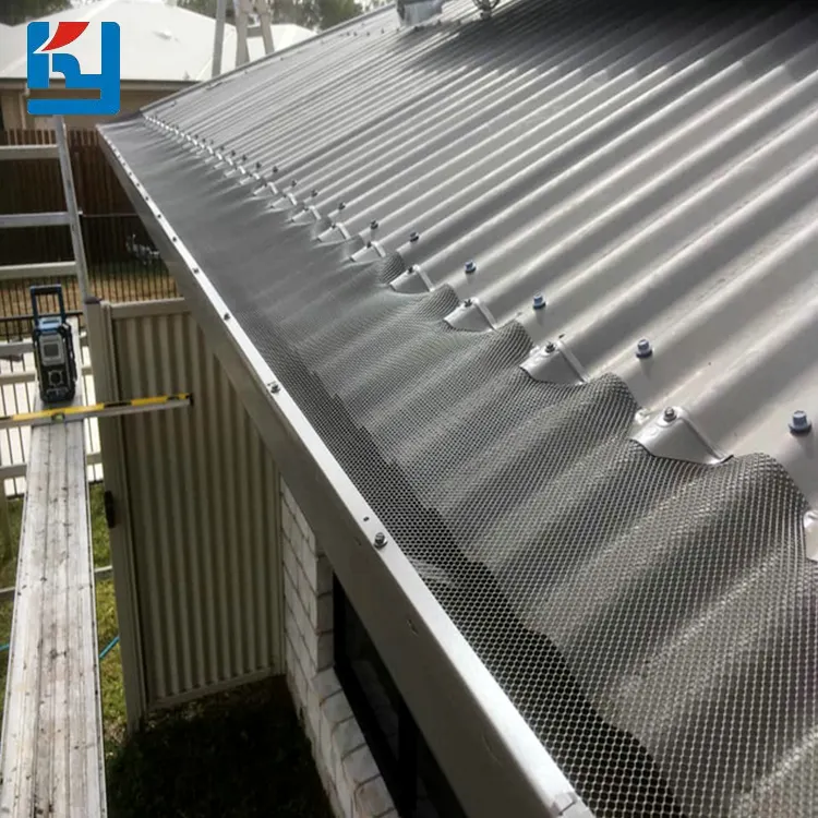 China hersteller rost beständig aluminium perforierte blatt schutz metall dachrinne mesh