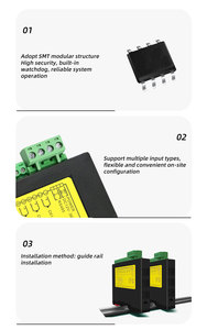 KH7011 Módulo de entrada analógica de un solo canal Programable Aislado 16 canales PLC/HMI RS485 Modbus Comunicación IC - Product Image 4