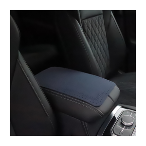 Xiangta PU Leather Car Armrest Box Booster Cushion Universal Center Console Car Armrest Support for Added Support - Product Image 2