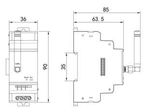 Iot lora trasmettitore dati wireless e modulo di comunicazione del ricevitore - Product Image 4