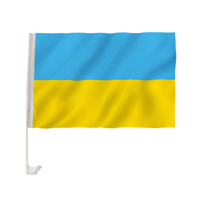 Fast Delivery 115*155cm Spandex Polyester Ukraine Car Hood Revarview Mirror Cover <strong>Flag</strong> for <strong>Cheering</strong> - Product Image 4