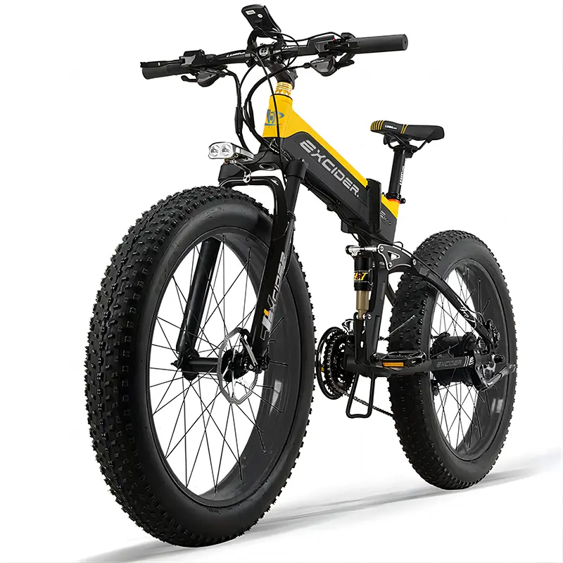 Magazzino EU UK consegna veloce CE ebike 26 pollici Fat Tire 1000W forte bicicletta elettrica da montagna 48V 17.5AH bici elettrica pieghevole