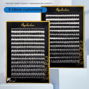 ช่อขนตาธรรมชาติแบบทำมือชุดต่อขนตา60D 80D 30D 40D โค้งขนตาแบบแถบเต็ม