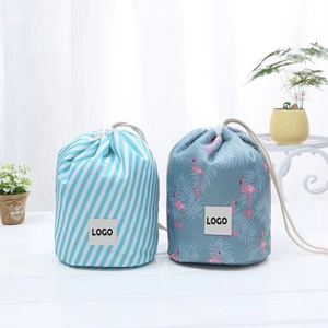Bolsa Oxford con cordón de almacenamiento con patrón de logotipo personalizado Bolsa con cordón resistente con impresión duradera reutilizable - Product Image 1