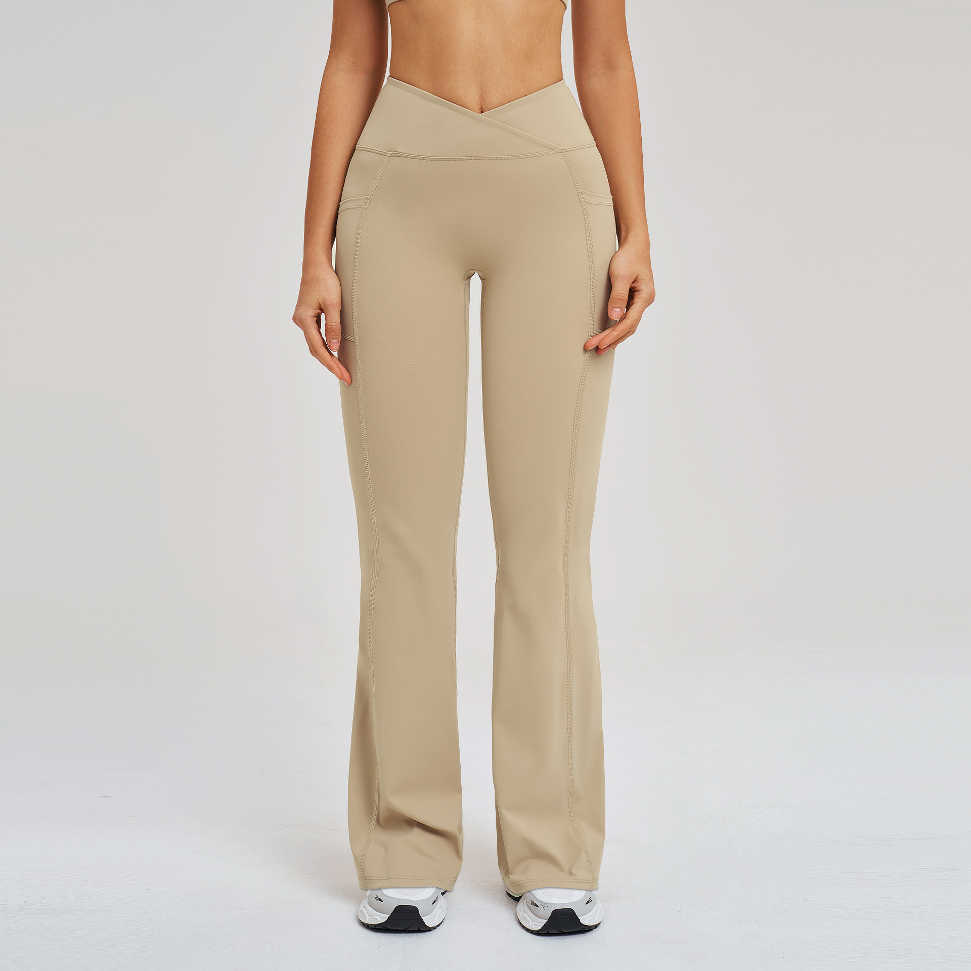 Light Camel bell-bottoms