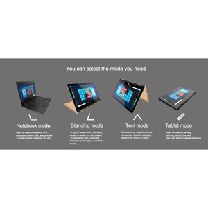 2 in 1タッチスクリーンラップトップ11.6インチ360度コンバーチブル金属ゴールドネットブックノートブックコンピュータ - Product Image 6