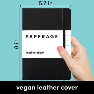 Cuaderno de cuero con logotipo personalizado, libreta lisa con impresión de logotipo personalizado, cubierta, diario, A4, A5, A6 - Product Image 4