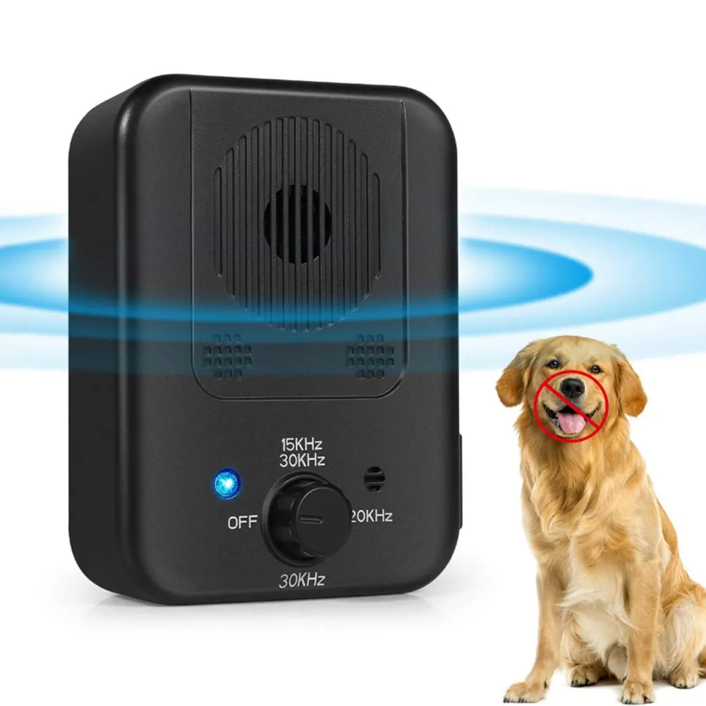 3 cấp độ có thể điều chỉnh Pet Dog Repeller tự động siêu âm chống sủa thiết bị ngoài trời Dog chống tiếng ồn anit sủa Pet Nguồn cung cấp