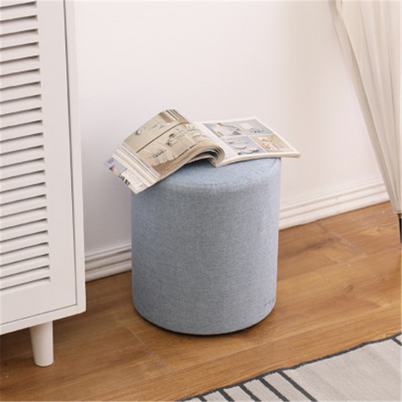High Quality Footrest Fabric Stool Ottoman Pouf Wholesale Ottoman Stool For Home Furniture