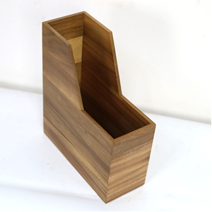 Bruin Hout Desktop Organizer Voor Thuiskantoor Voor Het Archiveren Van Brieven Boeken & Tijdschriften Mailopslag & Woonkamer Gebruik - Product Image 5