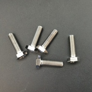 TC4 titanyum altıgen başlı cıvata 1/4 "-20 Unc ila 1/4"-28 Unf ANSI standardına düz kaplama - Product Image 3