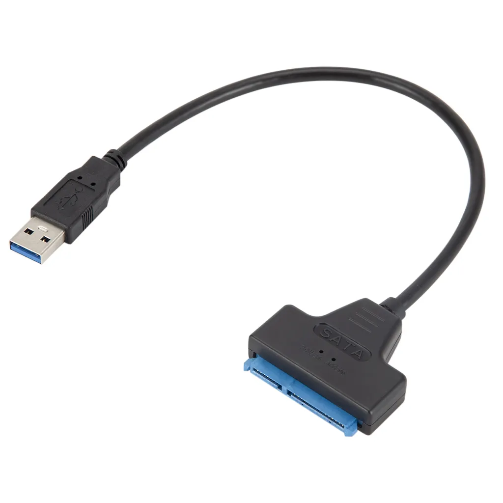 Yüksek kalite 20cm USB 3.0 SATA kablosu bilgisayar IDE SATA konnektör adaptörü ile 1153E çip