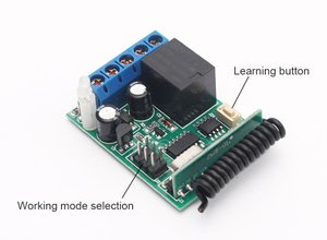 RF 433 MHz Sender und Empfänger 12V Fernbedienung schalter Relais Empfänger modul