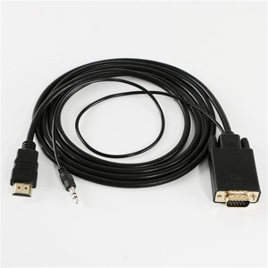 Cable de HDMI a VGA de 1,8 M 6F, chip de conversión uilt-In macho a macho con cable de audio estéreo de 3,5mm - Product Image 5