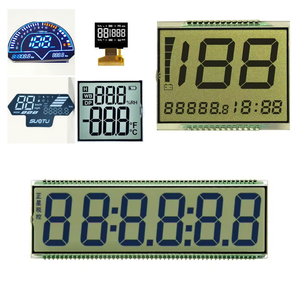 Benutzer definierte TN6-Digit 7-Segment-LCD-Anzeige Schwarzer Hintergrund Weißer Text Segment code für industrielle Anzeige instrumente - Product Image 4