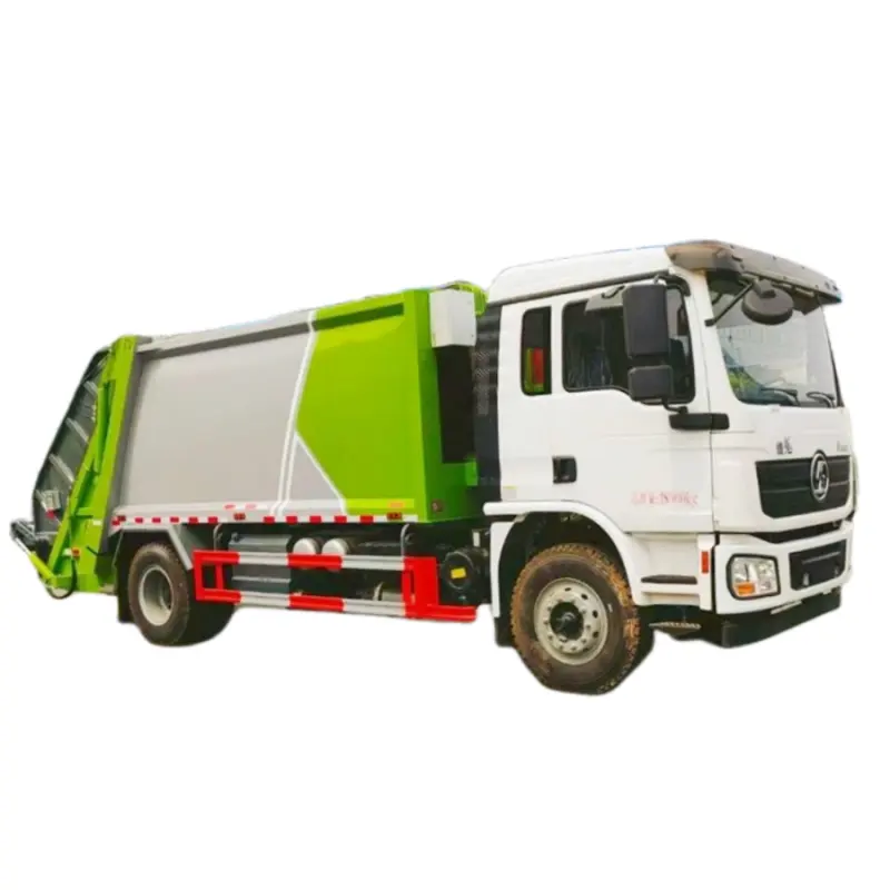 Camión de basura con pinza de daños Shacman camión compactador de basura compacto a la venta