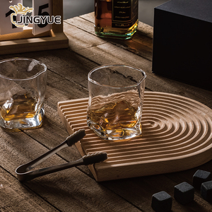 Lüks özel viski bardağı Set hediye kutusu 285ml 9.5oz benzersiz kişiselleştirilmiş kristal viski bardak takımı 2 için likör kokteyl - Product Image 5