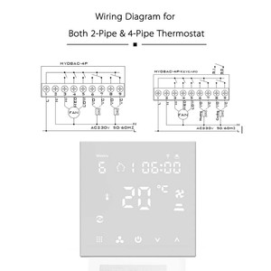 Tuya wifi intelligente di controllo 7 giorni Programmabile Modalità Condizionatore D'aria Termostato Digitale con Sensore Esterno - Product Image 3