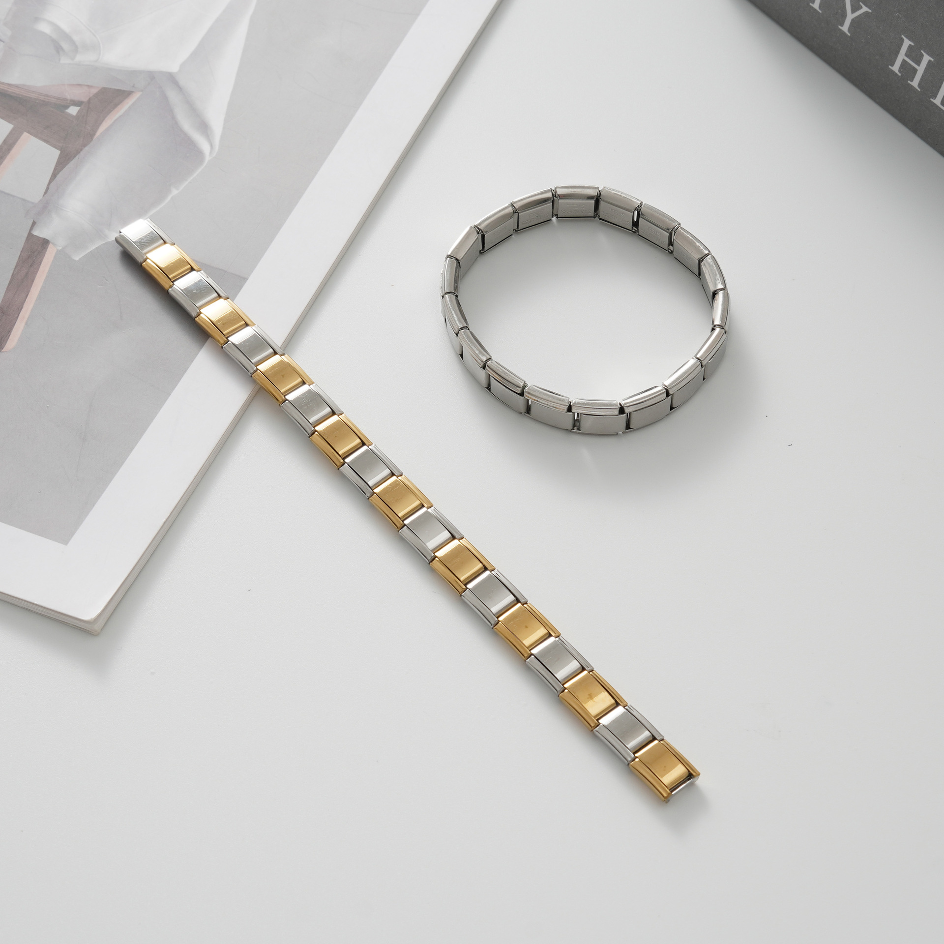 Gold and silver strap BD-287