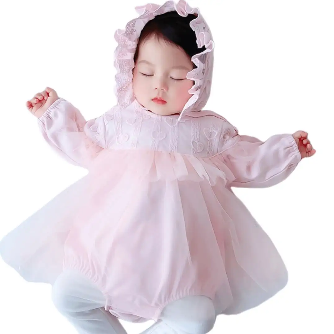 Rok musim semi musim gugur musim dingin versi Korea gadis empuk minggu bayi perempuan pakaian putri gaun anak-anak