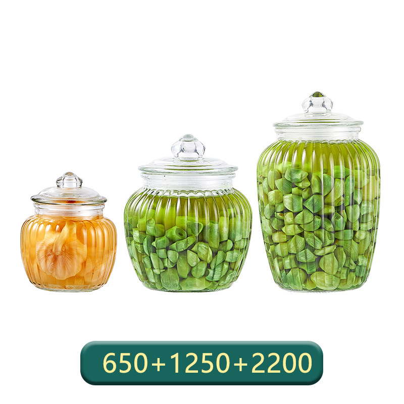 Vertical stripes 650ML 1250ML 2200ML