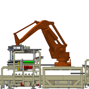 Robot apilador de carga y descarga automática/sistema de paletizado robótico con pinza robótica neumática
