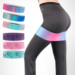 Bandas elásticas de látex TPE, antideslizantes y respetuosas con el medio ambiente, personalizadas, para entrenamiento, gimnasio, glúteos y ejercicio de resistencia, venta al por mayor - Product Image 5