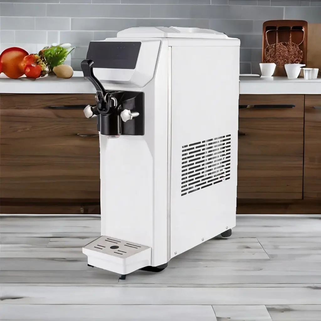 Coffee Shop Ice Cream Machine Commercial single flavour soft serve machine 220v Small table top soft ice cream Maker