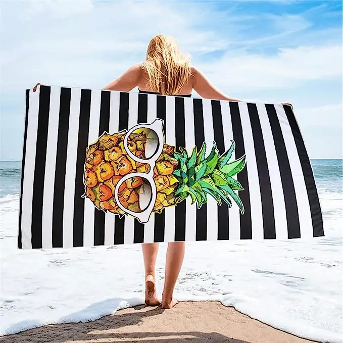 Toalhas de praia de marca famosa luxuosa, toalhas de marca com impressão personalizada com logotipo 2022