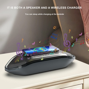 2024 Hot-Selling <strong>Multi</strong>-<strong>Functional</strong> Smart <strong>Speaker</strong> Wireless Charging with BT Connectivity and Clock Display - Product Image 6