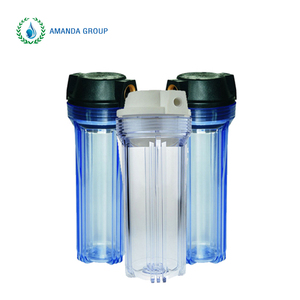 再利用可能20インチ商業用浄水器ハウジング高流量マルチカートリッジ透明クリア家庭用10インチ - Product Image 6