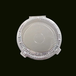 带铰链锁定盖的10英寸塑料一次性馅饼容器、圆形馅饼保持器、用于运输的馅饼蛋糕容器 - Product Image 2