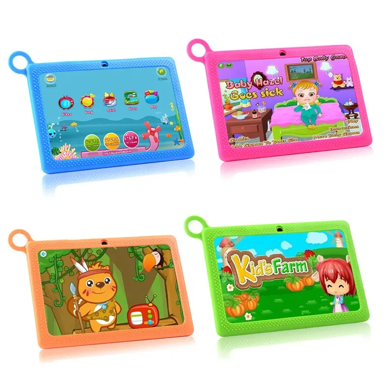 Hot sell Children 7 Inch Quad Core WIFI Android Education Kids Tablet PC