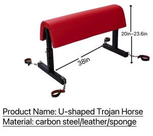 BDSM en forme de U cheval chaise punition outil accessoires sexuels support de retenue sexe meubles chaises SP cadres en métal reliure tabouret dispositif % - Product Image 4